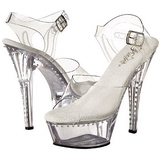 Transparent 15 cm Pleaser KISS-208LS High Heels Platform