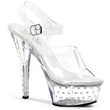 Transparent 15 cm STARDUST-608 Womens Shoes with High Heels