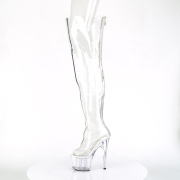 Transparent 18 cm ADORE-3021 Pleaser Overknee Boots