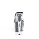 Transparent 18 cm ADORE-701CG Exotic stripper high heel mules