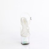 Transparent 18 cm ADORE-708HT Colorful platform sandals heels shoes