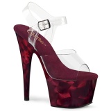 Transparent 18 cm ADORE-708MPP Pole dancing high heels shoes