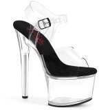 Transparent 18 cm PASSION-708 Pole dancing high heels shoes