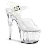 Transparent 18 cm Pleaser ADORE-708LS High Heels Platform