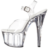 Transparent 18 cm Pleaser ADORE-708LS High Heels Platform