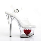 Transparent 18 cm Pleaser MOON-708HRS High Heels Platform