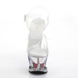 Transparent 18 cm Pleaser MOON-708HRS High Heels Platform