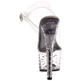 Transparent 18 cm Pleaser STARDUST-708 High Heels Platform