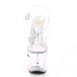 Transparent 18 cm TREASURE-708RAD tip jar platform stripper high heel shoes