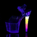 Transparent 18 cm UNICORN-708MG Pole dancing high heels shoes