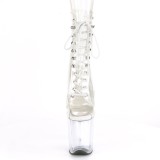 Transparent 20 cm FLAMINGO-1021C Exotic pole dance boots