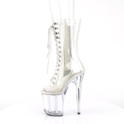 Transparent 20 cm FLAMINGO-1050C Exotic pole dance boots