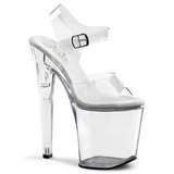 Transparent 20 cm XTREME-808 High Heels Acrylic Platform