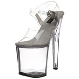 Transparent 20 cm XTREME-808 High Heels Acrylic Platform