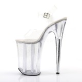 Transparent 23 cm Pleaser INFINITY-908MG glitter high heels shoes