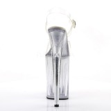 Transparent 23 cm Pleaser INFINITY-908MG glitter high heels shoes