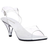 Transparent 8 cm BELLE-308 High Heels for Men