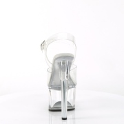 Transparent sandals platform 18 cm PASSION-708 pleaser high heels sandals