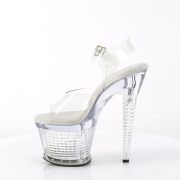 Transparent sandals platform 18 cm SPECTATOR-708 pleaser high heels sandals