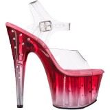 Transparent sandals platform 18 cm STARDUST-708T pleaser high heels sandals