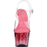 Transparent sandals platform 18 cm STARDUST-708T pleaser high heels sandals