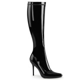 Varnished patent boots 13 cm AMUSE-20 pointed toe stiletto boots