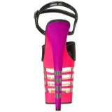 Veelkleurig Neon 20 cm Pleaser FLAMINGO-809UVLN Plateau Hoge Hakken