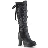 Vegan 10 cm CRYPTO-106 lolita laarzen gothic met dikke zolen