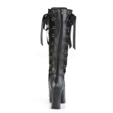 Vegan 10 cm CRYPTO-106 lolita laarzen gothic met dikke zolen