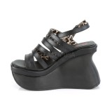 Vegan 11,5 cm Demonia PACE-33 lolita sandalen met plateau