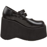 Vegan 11,5 cm DemoniaCult KERA-08 gothic mary jane pumps met plateau