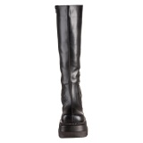 Vegan 11,5 cm SHAKER-100 demonia laarzen met sleehak