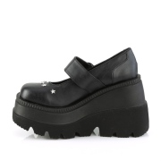 Vegan 11,5 cm SHAKER-23 alternative shoes platform black