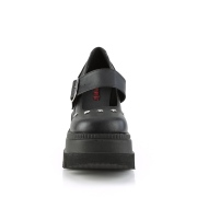 Vegan 11,5 cm SHAKER-23 demonia alternatief plateau schoenen zwart