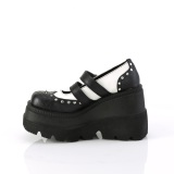 Vegan 11,5 cm SHAKER-27 alternative shoes platform black