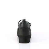 Vegan 11,5 cm SHAKER-27 demoniacult alternatief plateau schoenen zwart