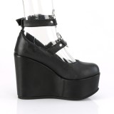 Vegan 12,5 cm POISON-99-1 wedge platform pumps