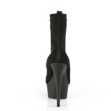 Vegan 15 cm DELIGHT-1002-1 platform stretch ankle booties