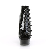Vegan 15 cm DELIGHT-600-11 open toe ankle booties