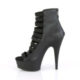 Vegan 15 cm DELIGHT-600-13 open toe ankle booties