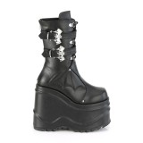Vegan 15 cm WAVE-150 demonia knee boots wedges platform