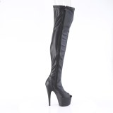 Vegan 18 cm ADORE-3011 exotic peep toe overknee boots