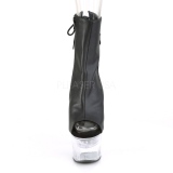 Vegan 18 cm FLASH-1018-7 pole dance enkellaarzen met LED verlichting plateau