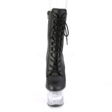 Vegan 18 cm FLASH-1020-7 led platform pole dance ankle boots