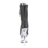 Vegan 18 cm FLASH-1020-7 pole dance enkellaarzen met LED verlichting plateau