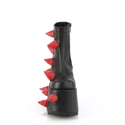 Vegan 18 cm SLAY-77-2 DemoniaCult alternatief boots met plateau zwart