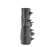 Vegan 18 cm SLAY-77 demoniacult alternatief boots met plateau zwart