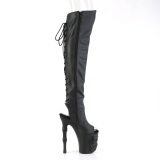 Vegan 20 cm RAPTURE-3019 skull platform overknee high heel boots