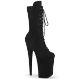 Vegan 23 cm INFINITY-1050WR super hoge hakken - extreme plateau enkellaarzen