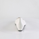 Vegan 3 cm GWEN-01 pumps for mens and drag queens in white